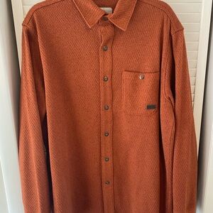 Ascend Burnt Orange Knit Button Down Sweater